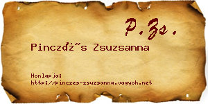 Pinczés Zsuzsanna névjegykártya